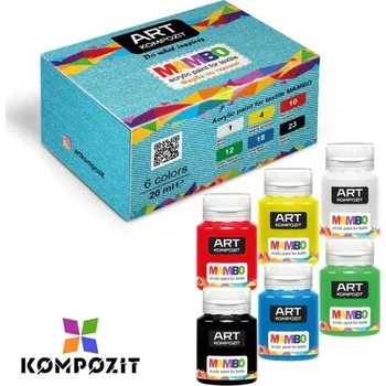 Výtvárné potřeby Kompozit sada barev MAMBO na textil a kůži