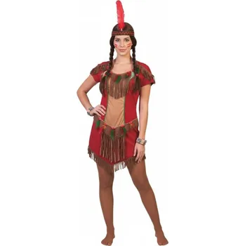 Karnevalový kostým Dámský kostým Indiánka červená 36-38 S