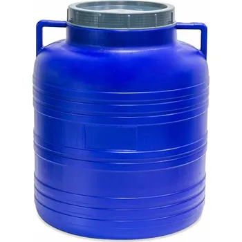 Barel 20L plastový kulatý široké hrdlo, atest STERK bílá/modrá KUTIL Sklad7 690089.00 (KUTIL Sklad7)