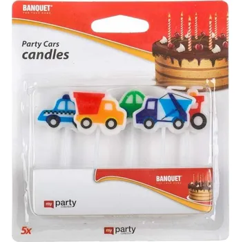 Party dekorace Svíčky narozeninové AUTO 5ks PARTY KUTIL Sklad7 4714688.00 (KUTIL Sklad7)