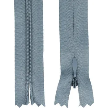 Zip Zip spirálový skrytý 3 mm, 30 cm, nedělitelný, jezdec dekorativní - 316