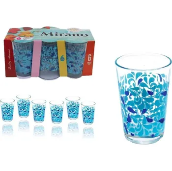 Sklenice Sklenice 185ml MIRANO 6ks, mix dekor KUTIL Sklad7 615015.00 (KUTIL Sklad7)