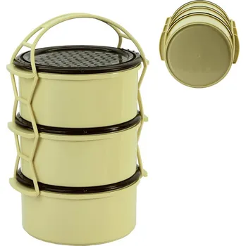 Jídlonosič Jídlonosič plast 3x1,5L KOZÁČEK bílá/barevná KUTIL Sklad7 625103.00 (KUTIL Sklad7)