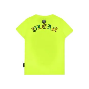 Pánské tričko PHILIPP PLEIN T-Shirt 27817 Žlutá Regular Fit 16
