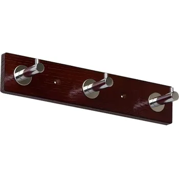 Věšák Věšák 3 háčky chrom/dřevo WUE1 VELANO