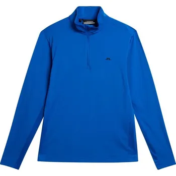 Pánská mikina J.Lindeberg Luke Quarter Zip Mid Layer, Nautical Blue, pánská golfová mikina XXL