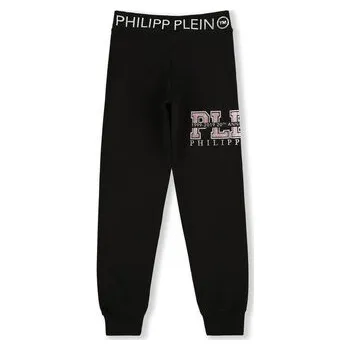 Pánské kalhoty PHILIPP PLEIN Joggers kalhoty 30357 Černá Jogger Fit 14