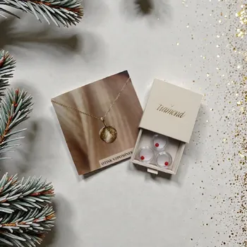 Sada nářadí Fingerprint sada - otisk prstu Velikost medailonku: Mini - průměr 8 mm, Fingertprint sada: Žluté zlato