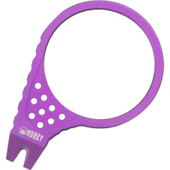 Multifunkční nůž KUBEY Finger Ring Pry Bar Fialový Titan Pary Par KU410E