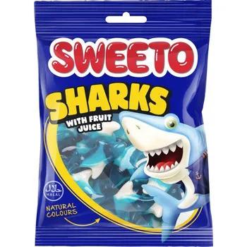 Bonbon Sweeto želé žraloci s ovocnou příchutí 80g