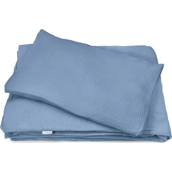 Příslušenství pro dětskou postel a kolébku Albero Mio Mušelínové povlečení (CC7) MODRÁ