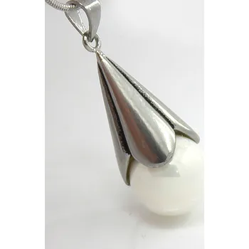 Souprava šperků Foxette Souprava šperků z chirurgické oceli Perle - Bílá / Originální JF_0349