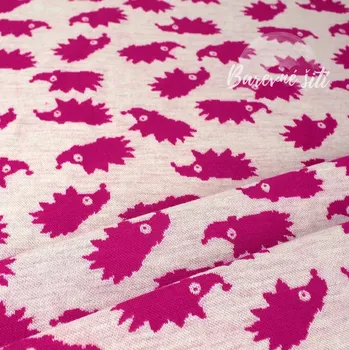 Merino Ježeček růžová a krém (E) (Hebké merino oboulic )