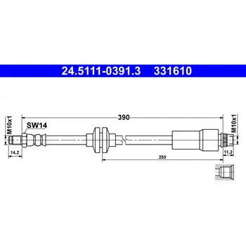 Brzdová hadice Brzdová hadice ATE 24.5111-0391.3