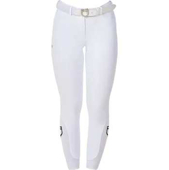 Jezdecké kalhoty EQUESTRO Rajtky X Fise Equestro, s gripem na kolenou, dámské, bílé 38