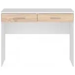 BRW Psací stůl Nepo BIU2S Bílá/dub sonoma - SLEVA 3% s kodem radost25