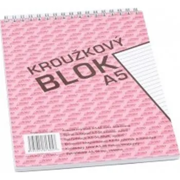 Blok s horní vazbou A6, čistý, 50 listů