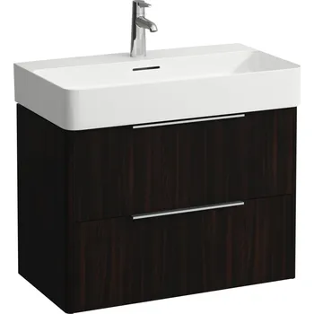 Koupelnový nábytek LAUFEN BASE Skříňka pod umyvadlo, 2 zásuvky, pro umyvadlo H810285 735x390, Tmavěhnědý jilm - H4023521102631