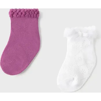 Dětské ponožky Mayoral 2-pack růžová barva, 10872 10872.4B.Baby.PPYA 43X, vel. 19/20