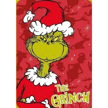 BLANKETS 100X140 THE GRINCH GHR36-5462 POLAR FLEECE - 220GSM