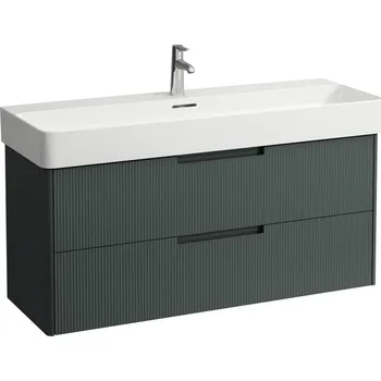 Koupelnový nábytek LAUFEN JUNA Skříňka pod umyvadlo, 2 zásuvky, pro umyvadlo VAL H810289 1170x400, Šedá traffic - H4116421092661