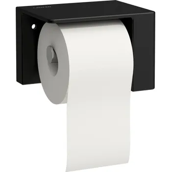 LAUFEN VAL Držák toaletního papíru, včetně instalační sady, levý 170x135, Černá mat - H8722817160001