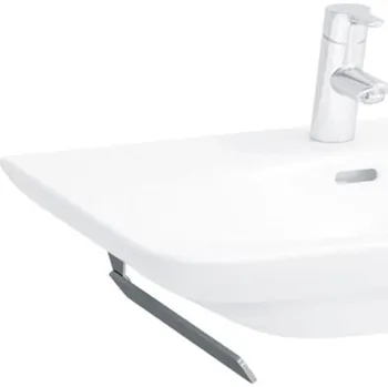 Držák na ručník LAUFEN PALACE Držák na ručník na levou stranu, chromovaná úprava, pro umyvadlo H810704, H810708 400x25, Chrom - H3817070040001