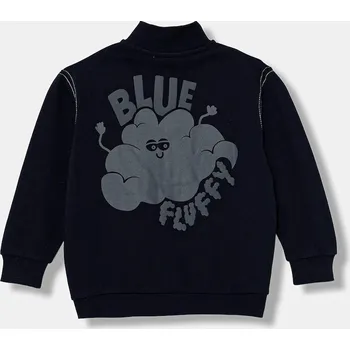 Chlapecká mikina Dětská bavlněná mikina United Colors of Benetton 3NBMG5042.P.seasonal námořnická modř 59X, vel. 90