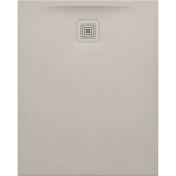 LAUFEN PRO Sprchová vanička, obdélníková, s odtokem na kratší straně, materiál Marbond 1000x800, Béžová matná - H2109511860001