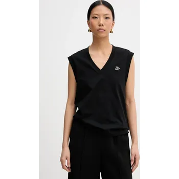 Bavlněný top Karl Lagerfeld B1W17012 černá 99X, vel. XL