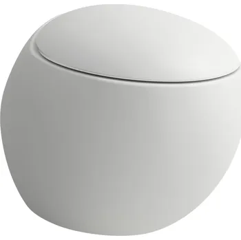 Klozet LAUFEN ILBAGNOALESSI Závěsný klozet, rimless, hluboké splachování 585x390, Bílá mat - H8209717570001