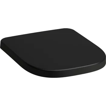 WC sedátko LAUFEN MEDA Sedátko s poklopem, odnímatelné, zpomalovací sklápěcí systém 447x365, Černá mat - H8911137160001