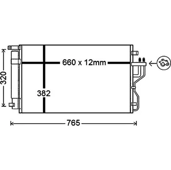 Výparník klimatizace Kondenzátor, klimatizace MAHLE AC 770 000P