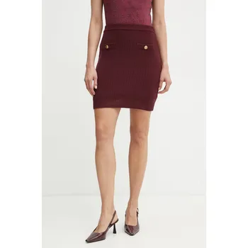 Dámská sukně Sukně s příměsí vlny Guess ZYLEE W4BD64.Z2WX0 burgundské 93X, vel. S