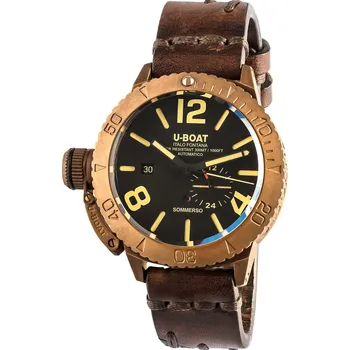 Hodinky U-Boat 8486 Sommerso bronze Automatic Mens Watch 46mm 300M