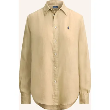 Dámská halenka Polo Ralph Lauren Dámská Lněná Košilová Halenka, velbloudí /...