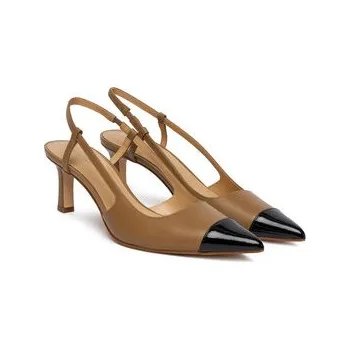 Dámské lodičky Lodičky MICHAEL Michael Kors Alora Toe Cao Mid Sling 40R6AOMS1L Hnědá 39