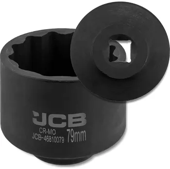 Gola hlavice JCB Rázová hlavice 3/4", 12hranná, 79 mm, Cr-Mo, hluboká