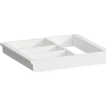 Nábytek LAUFEN SPACE Dělicí systém do zásuvek 'velký', pro skříňku pod umyvadlo, bílá mat 320x245, Bílá lesk - H4954041606311