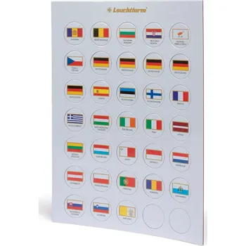 Leuchtturm Chip -žetony vlajky Evropa