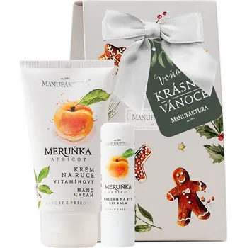 Kosmetická sada Manufaktura Vánoční dárkový set MERUŇKA Do kabelky