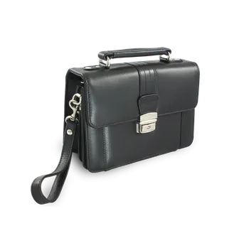 Pánská aktovka Pánská kožená etue s držadlem a sklápěcím registrem Arwel