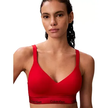 Podprsenka Dámská bezešvá podprsenka Calvin Klein QF8555 red velikost S