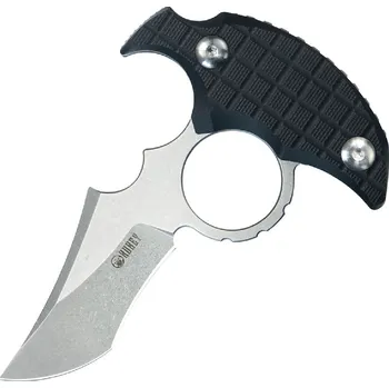 kapesní nůž KUBEY Stheno Stonewashed 14C28N čepel Černá G10 Kydex pouzdro s Tek-Lok úchytem KU404A