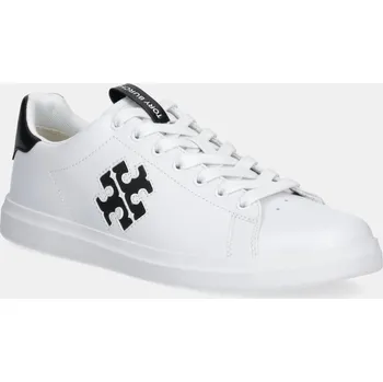 Dámské tenisky Kožené tenisky Tory Burch Double T Howell Court bílá barva, 149728-101 149728.101 00X, EUR 38