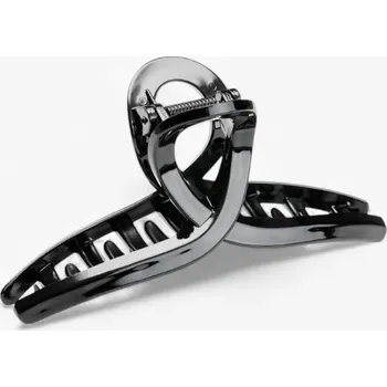 Acca Kappa střední křížený skřipec Hair Clips černý