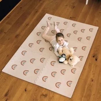 Hrací deka FreeOn Free2Play Pěnová hrací podložka Puzzle 6 ks - Rainbow