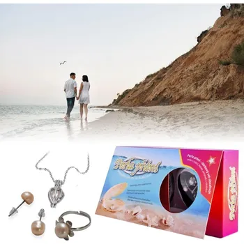 Přívěsek Perla přání s prstenem a naušnicemi