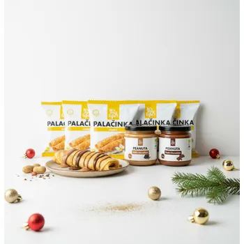 Keto dieta 5 ks proteinových palačinek + 2 BIO ořechové krémy