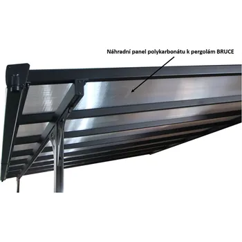 Rojaplast Panel polykarbonátu k pergolám BRUCE - 3010 mm - ŠEDÝ